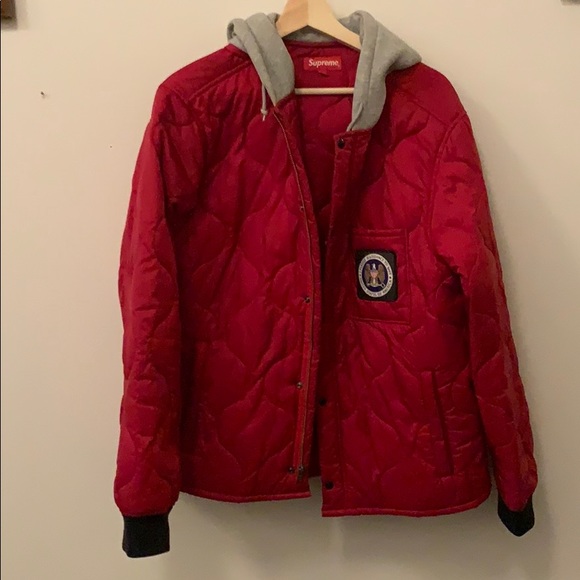 Supreme Pledge of Allegiance Quilted Bomber Jacket - Picture 2 of 5